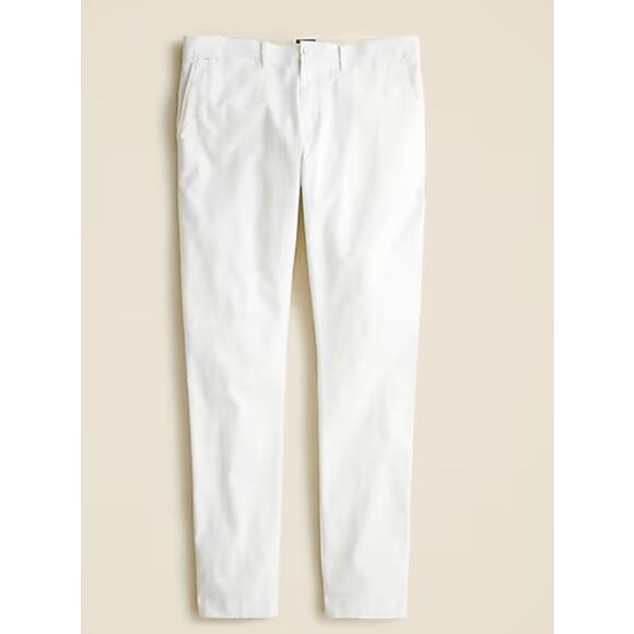 NWT J. Crew 484 Slim Fit Chino Pant 29 x 32 Men White Khaki Trouser J.Crew AR885 - Picture 4 of 5
